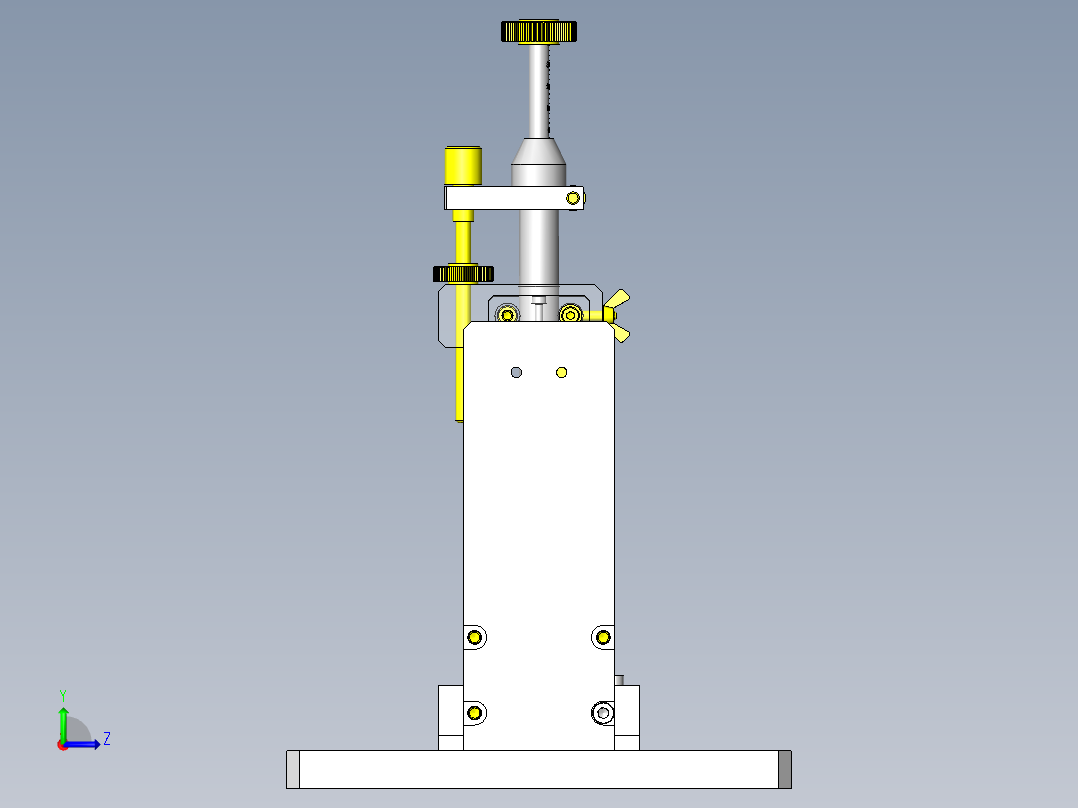 工件高度判定夹具左视图
