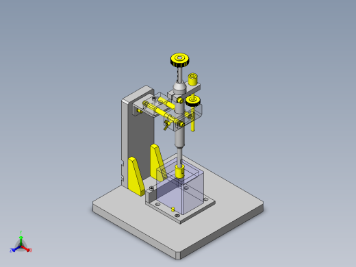 工件高度判定夹具正等轴测缩略图