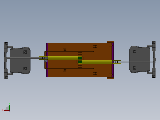 多功能行李箱的设计（cad+pro+说明书）后视缩略图