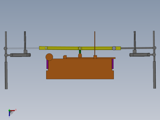多功能行李箱的设计（cad+pro+说明书）俯视缩略图
