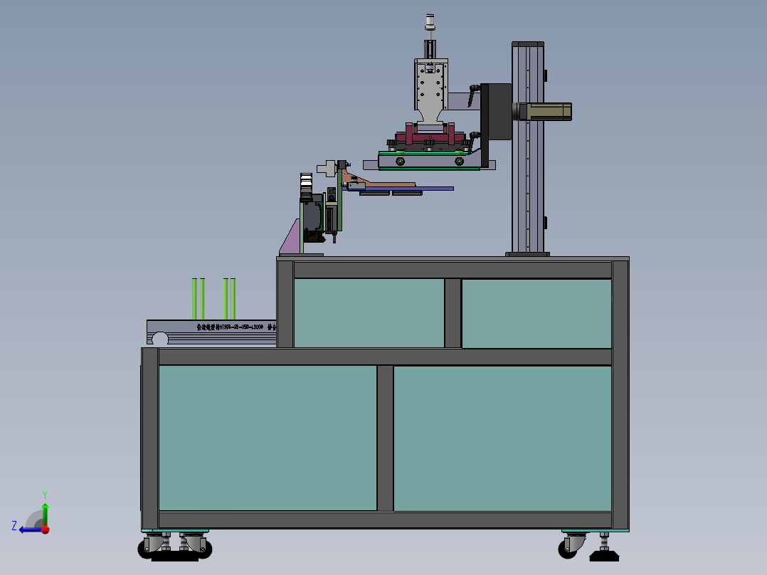 薄板平面丝印设备 sw14可编辑右视图