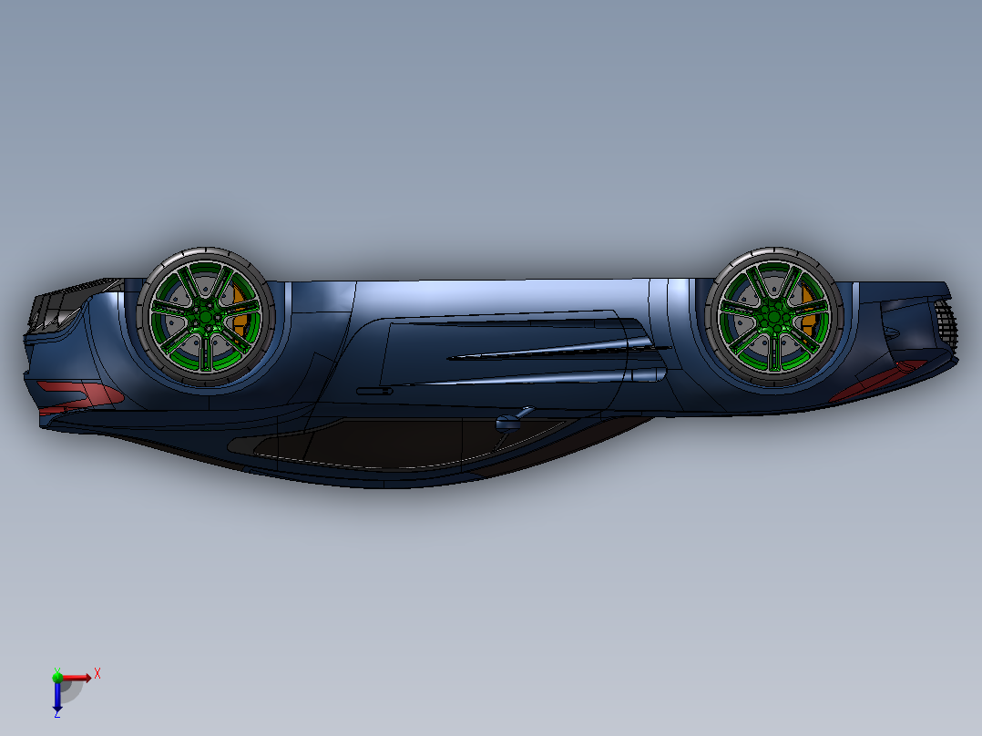 阿斯顿马丁跑车_1933俯视图