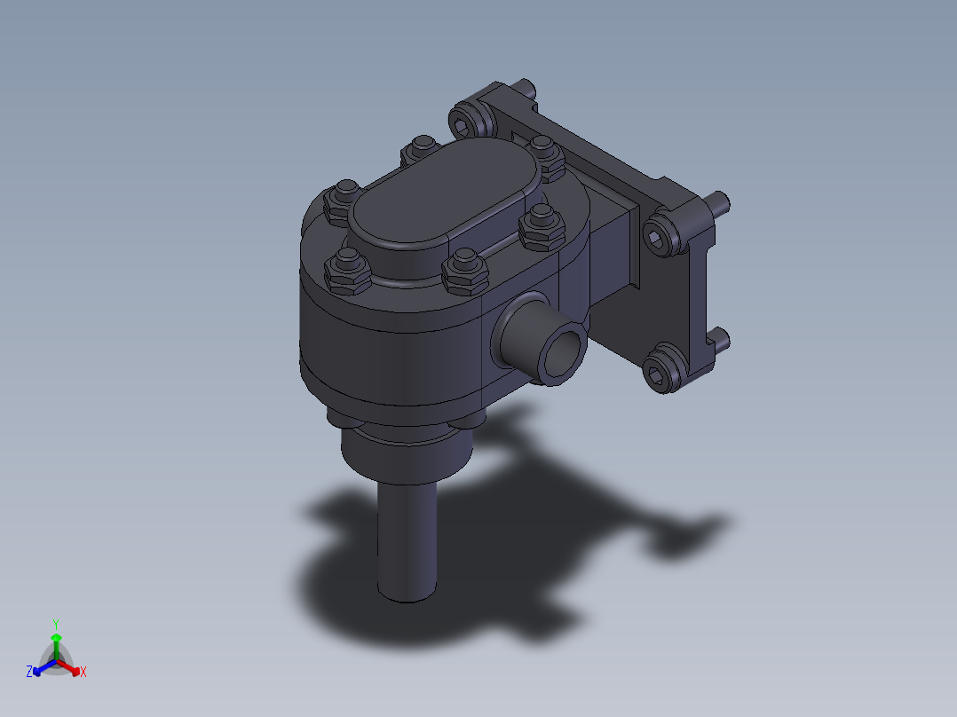 离心泵正等轴测图