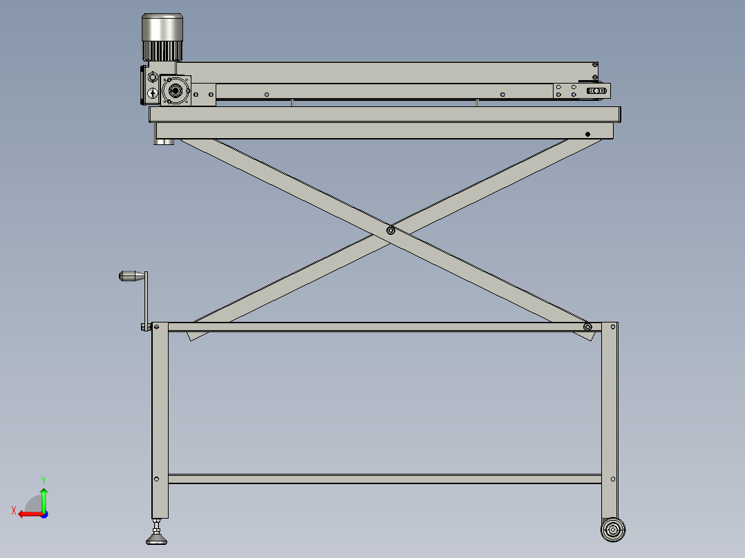输送带用于堆积零件后视图