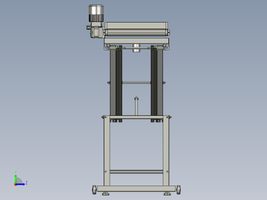 输送带用于堆积零件左视缩略图