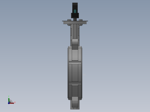 对夹式手动蝶阀-304 DN50-DN600前视缩略图