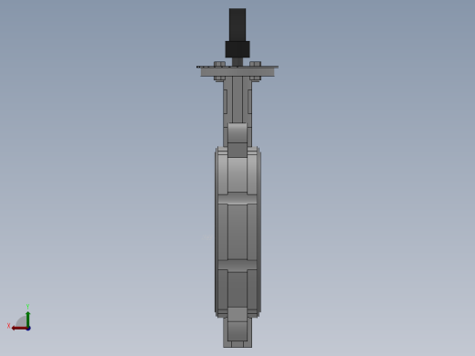 对夹式手动蝶阀-304 DN50-DN600后视缩略图