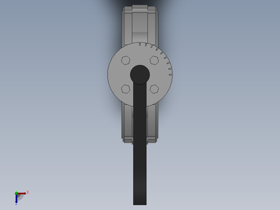 对夹式手动蝶阀-304 DN50-DN600俯视图