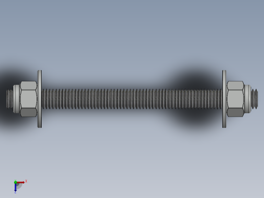紧固件-0.5000 All-Thread俯视缩略图