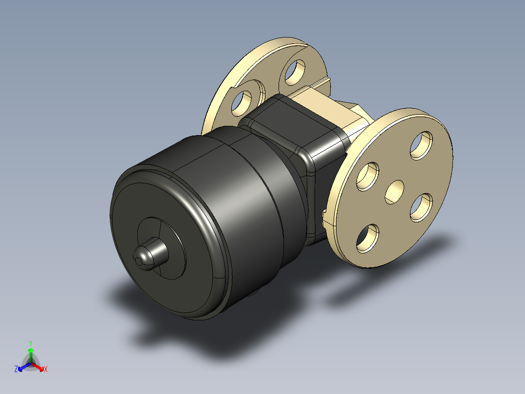 11DKOAMCP NC 气动隔膜阀常闭，固定法兰，钻孔ANSI B16.5条款150 FF PP-H正等轴测图