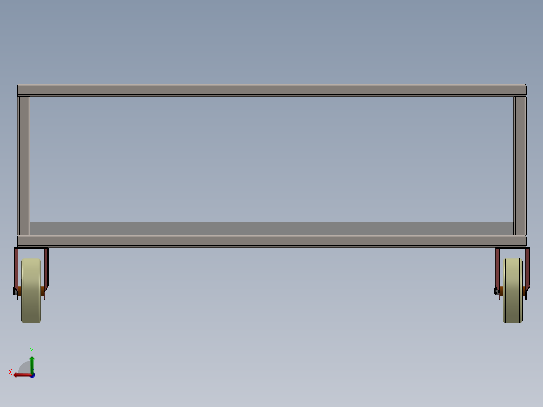 减震器架后视图