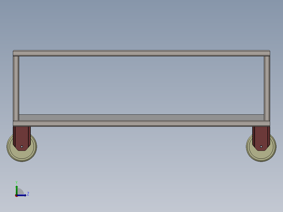 减震器架左视图