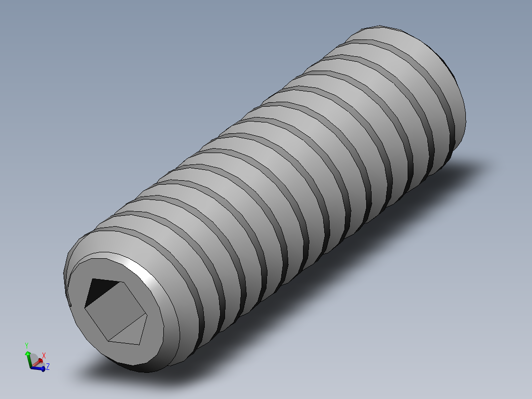 DIN 913-ISO 4026 固定螺钉-M1.6 L=5.SLDPRT主视图