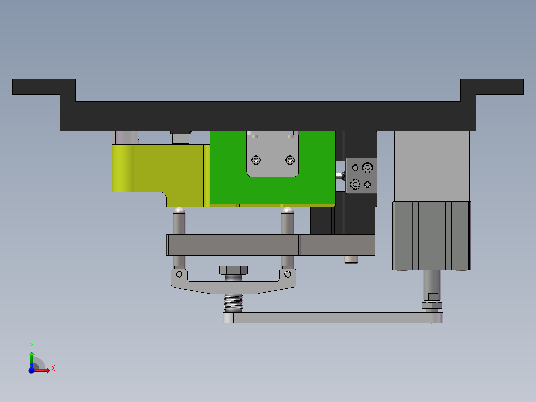 气缸夹具(1)(1)前视图