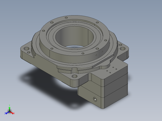 中空旋转平台KFN130-10模型(8-21 36-2 4-4.5-50-50)