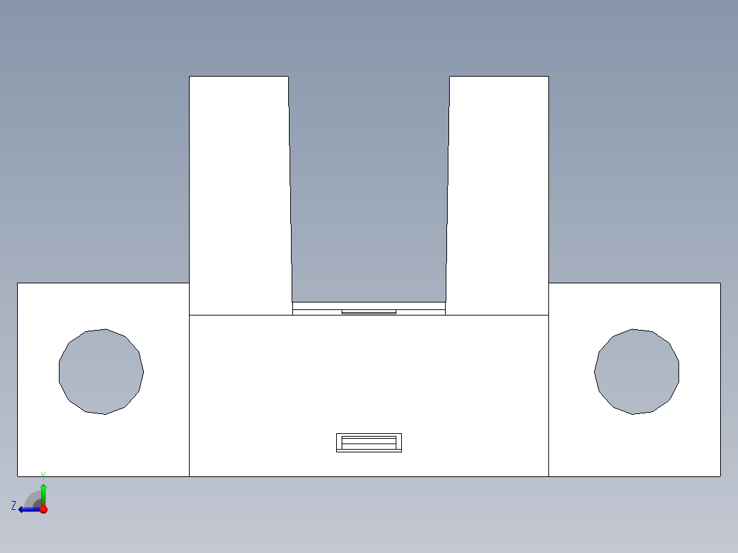 260系列槽型光电（插拔式）-FC-SPV265Z-D右视图