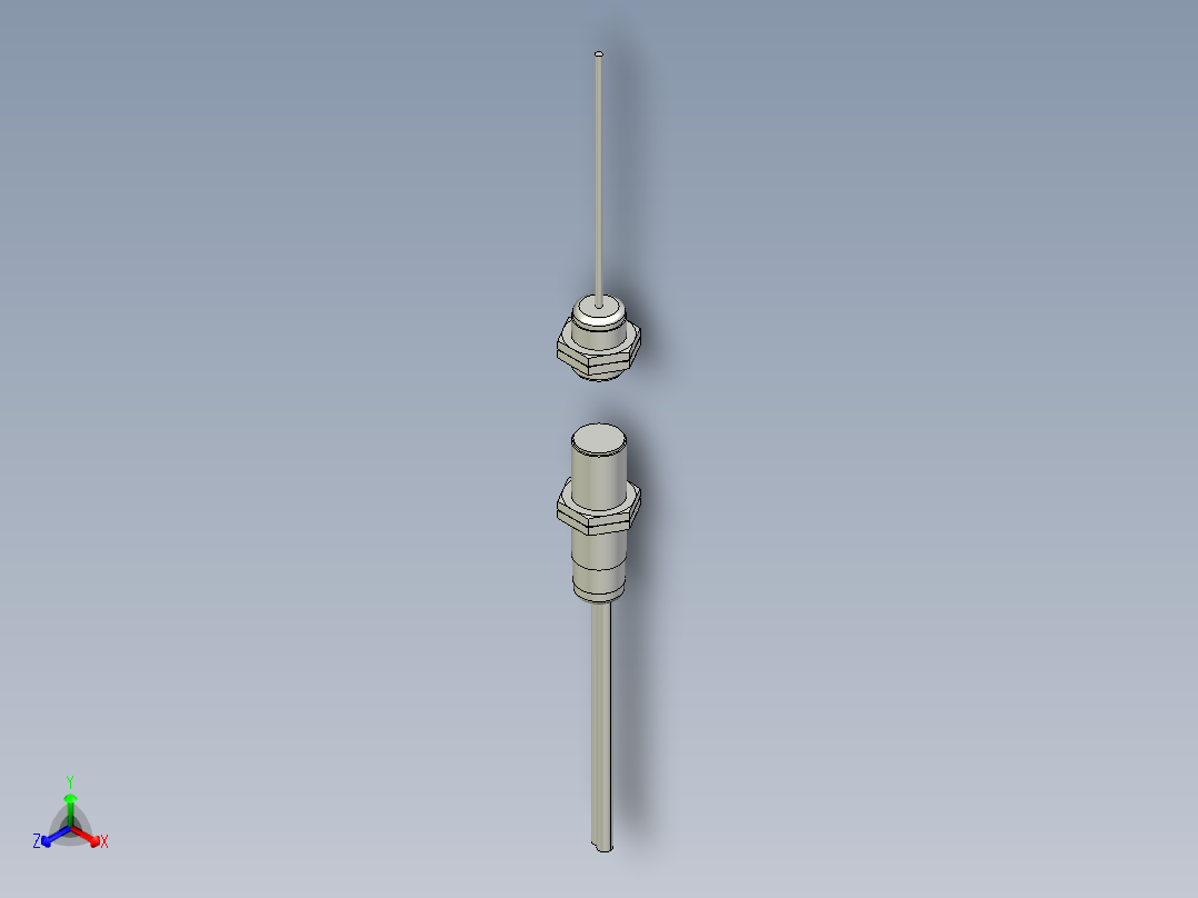 超声波传感器USDB2060_3D主视图