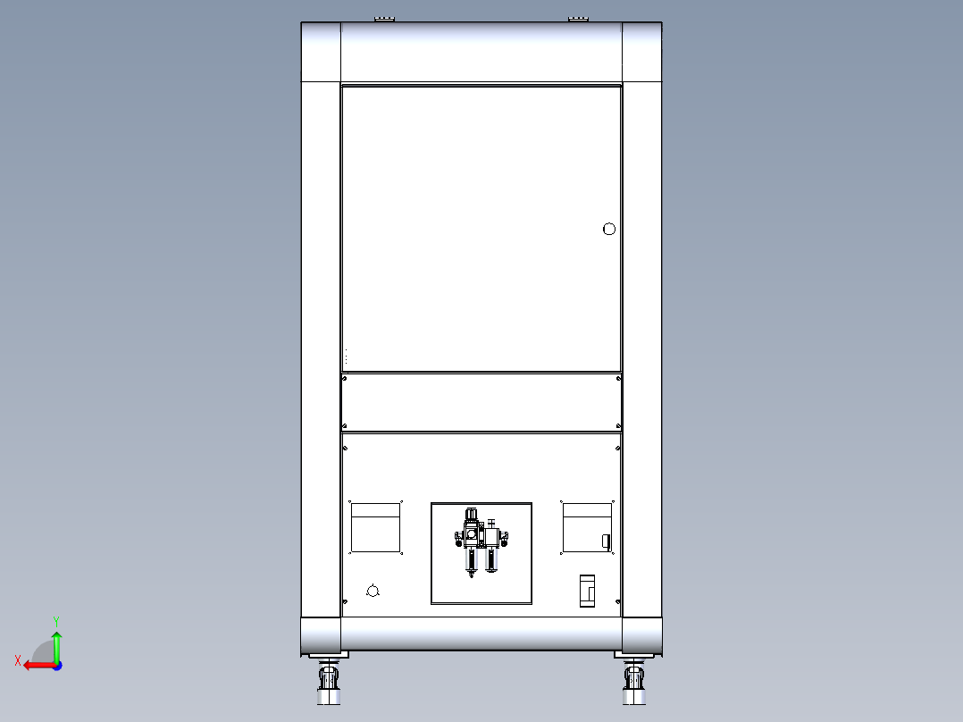 76螺纹检测机后视图