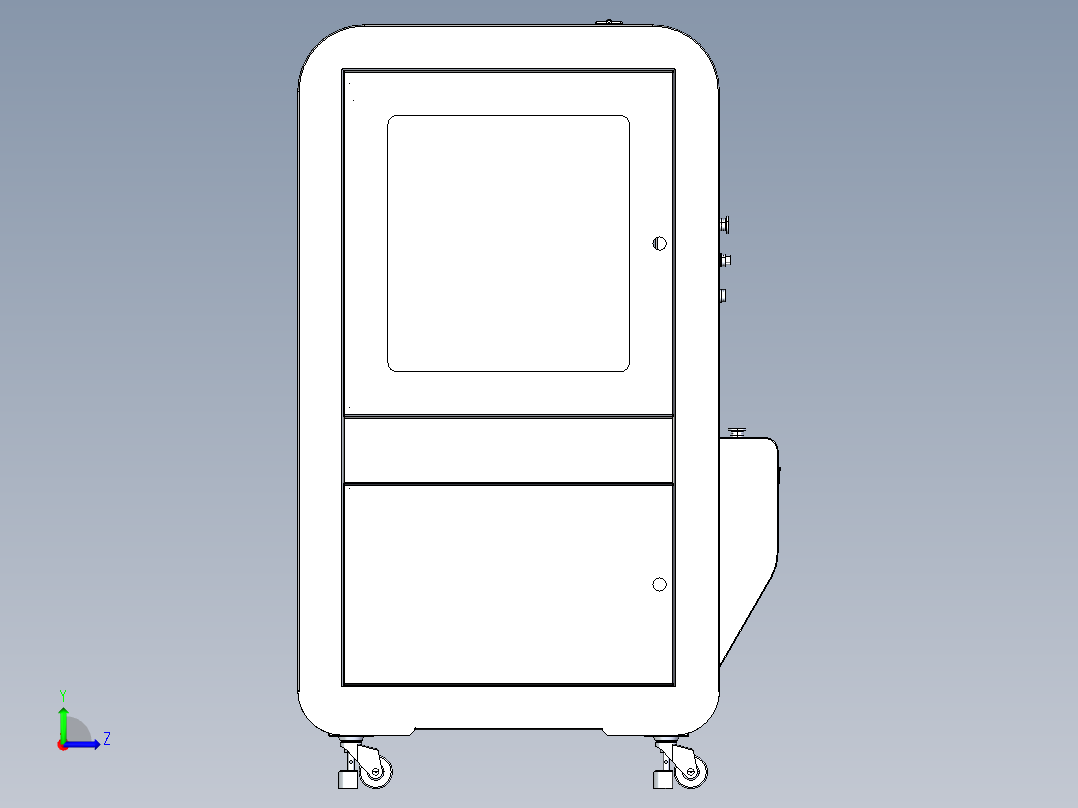 76螺纹检测机左视图