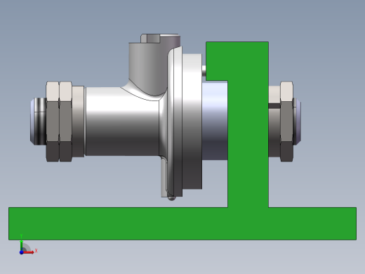注油器油阀座加工工艺及铣135°的缺口夹具设计【含三维SolidWorks】前视缩略图