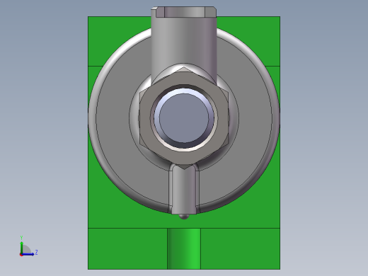 注油器油阀座加工工艺及铣135°的缺口夹具设计【含三维SolidWorks】左视缩略图