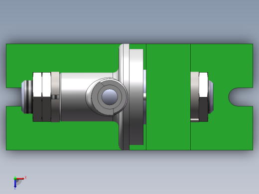 注油器油阀座加工工艺及铣135°的缺口夹具设计【含三维SolidWorks】俯视缩略图