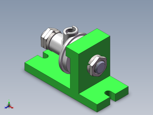 注油器油阀座加工工艺及铣135°的缺口夹具设计【含三维SolidWorks】正等轴测缩略图