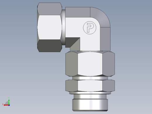 卡套式工业通用硬管接头EO_Assembled_adjustable_standpipe_elbow_EVW30SR71后视缩略图
