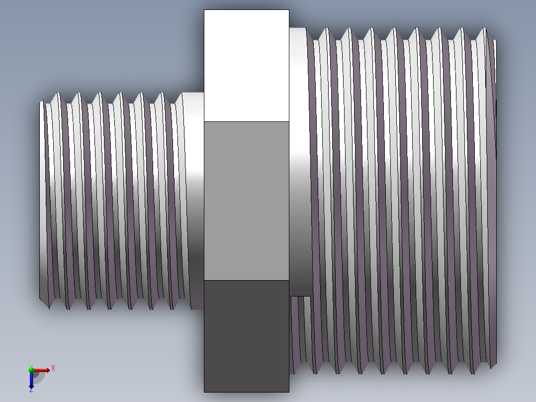对丝-六角异径 DN25-DN15俯视图