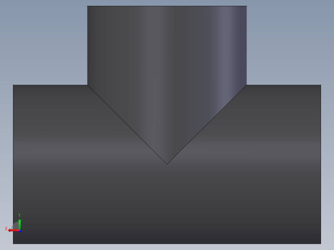 PVC公制管件-Tee (DIN 8063) Form TG后视图