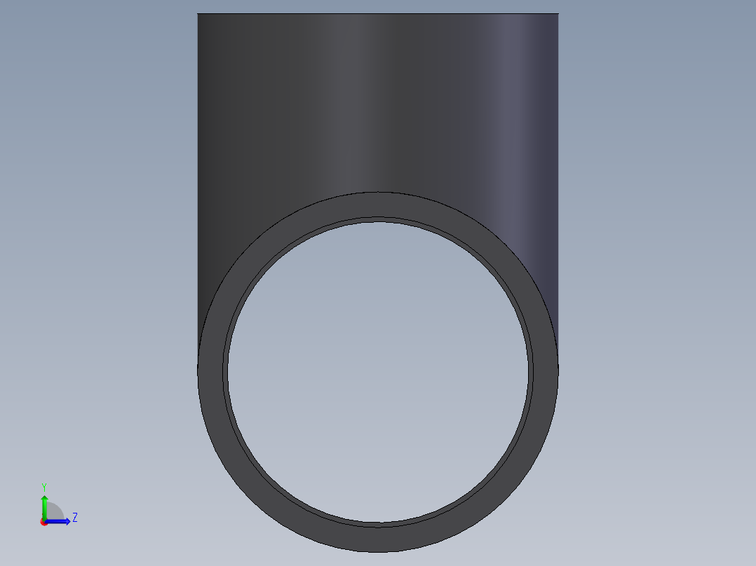 PVC公制管件-Tee (DIN 8063) Form TG左视图