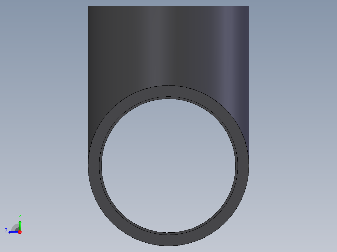 PVC公制管件-Tee (DIN 8063) Form TG右视图