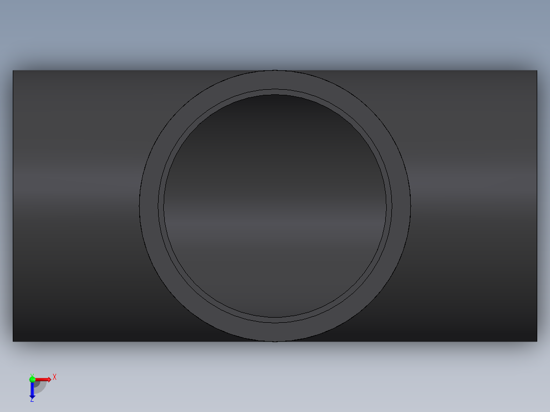 PVC公制管件-Tee (DIN 8063) Form TG俯视图