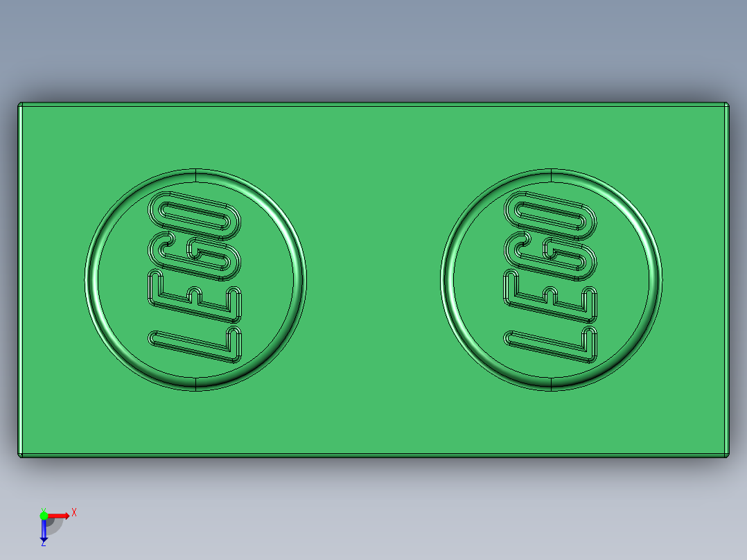 乐高套装 4421基本积木-41077736 - 3004 Dark Green Brick 1 x 2.STEP俯视图