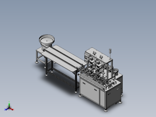 多头自动锁螺丝机正等轴测缩略图
