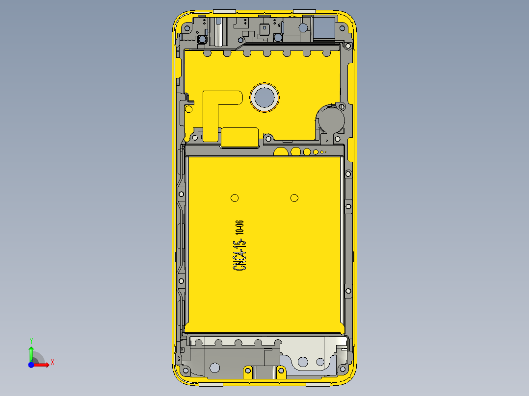 X3-CNC笔记本CNC工装夹具三维模型4-5前视图