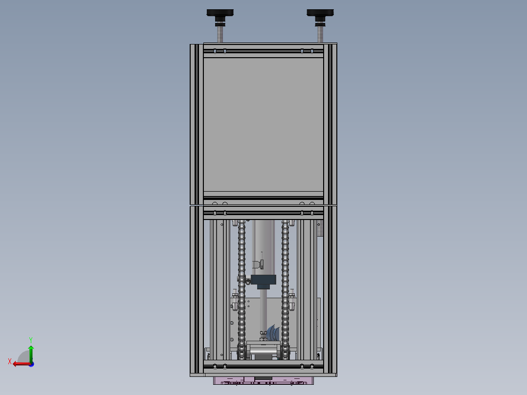 载具升降机sw18可编辑后视图