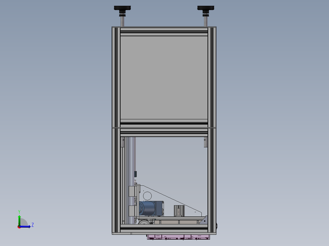 载具升降机sw18可编辑左视图