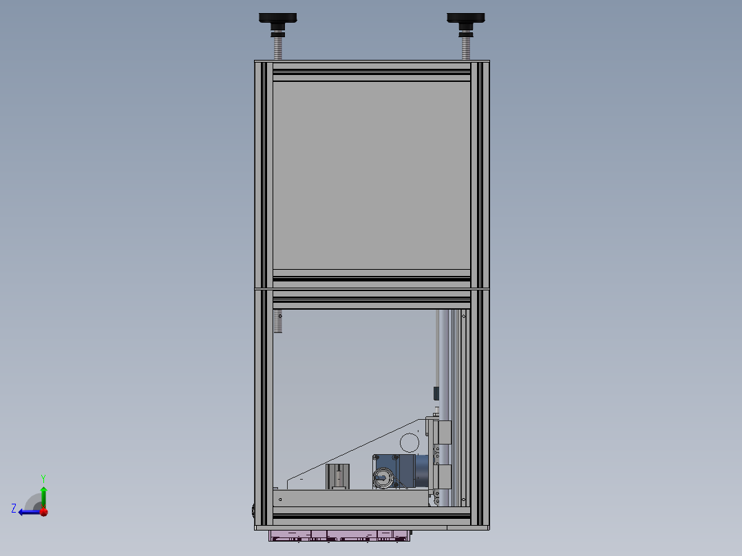 载具升降机sw18可编辑右视图