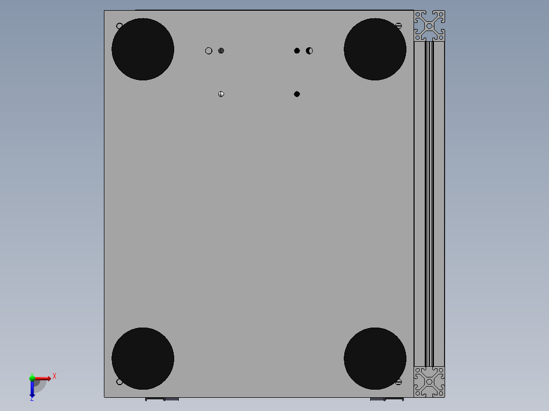 载具升降机sw18可编辑俯视图