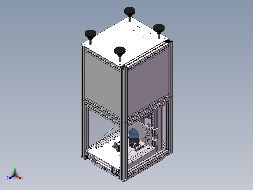 载具升降机sw18可编辑正等轴测图