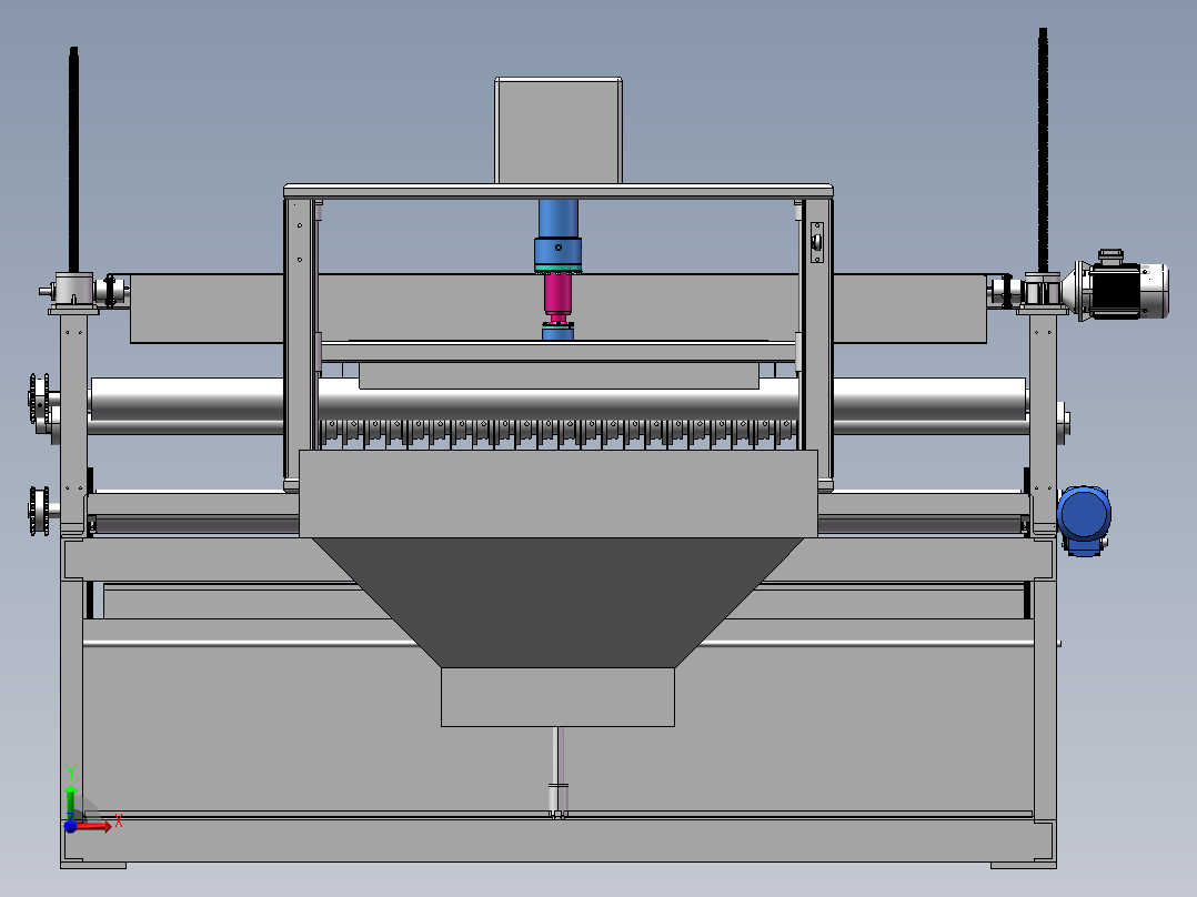 橡胶废料切块机sw23前视图