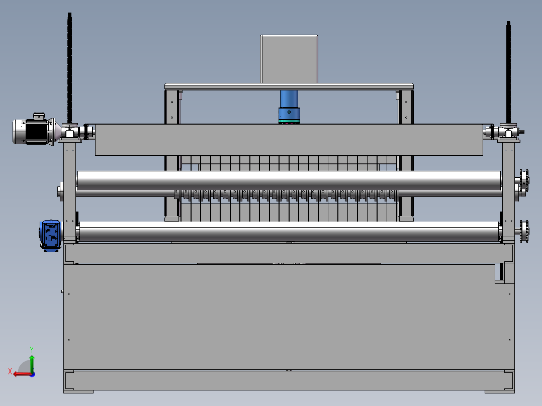 橡胶废料切块机sw23后视图