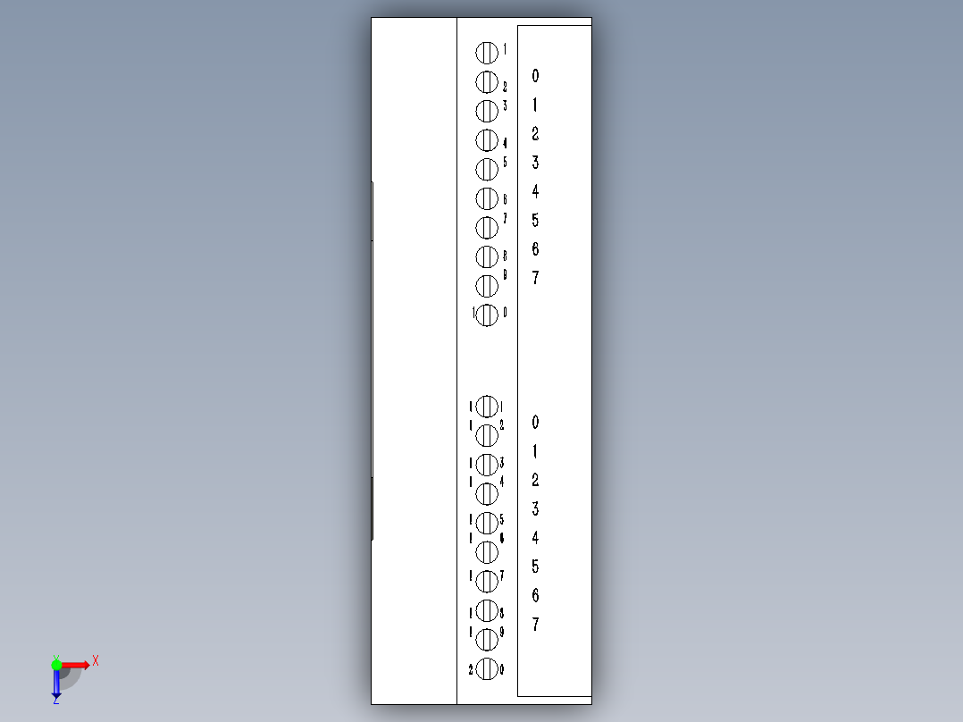 西门子电气 6ES7 323-1BH01-0AA0俯视图