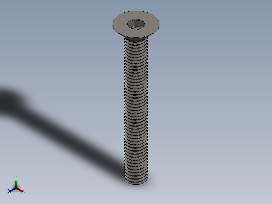 Screw_ISO_10642_M6x50_A2.SLDPRT正等轴测图