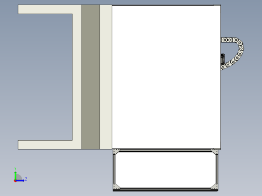 CNC门式铣床左视缩略图