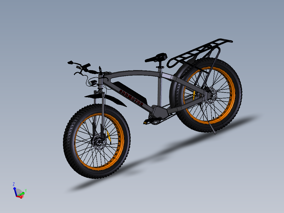 电动自行车，Wildtan M-5600   step主视图