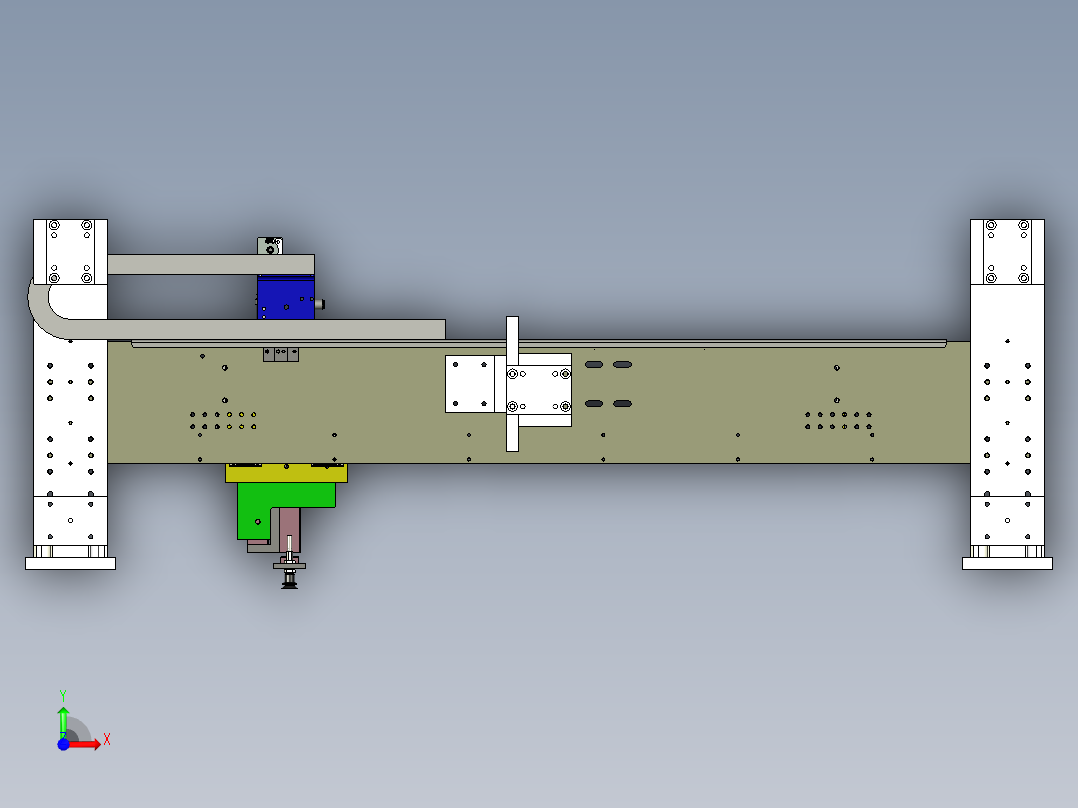 移栽机构前视图