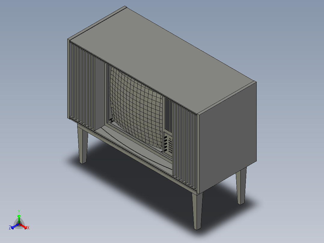 电视(7)正等轴测图
