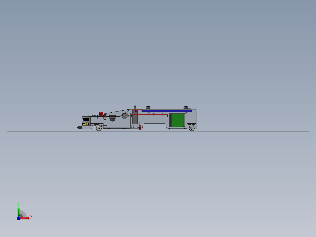 AGV小车、AGV(18)前视图